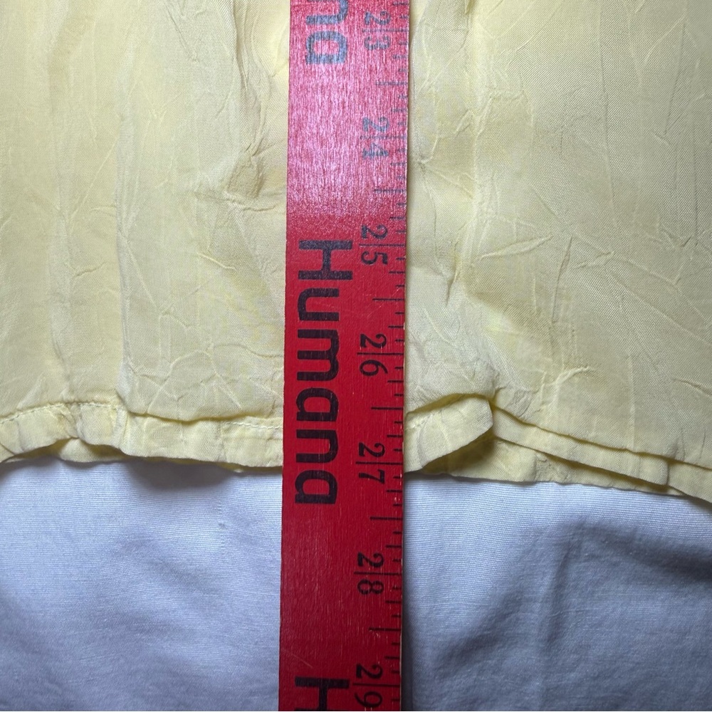 Johnny Was Yellow Embroidered Boho Tunic Cupra Rayon Size Large Festival Peasant - Picture 7 of 9